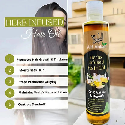 Alif Ahlam Herbs Infused Hair Oil