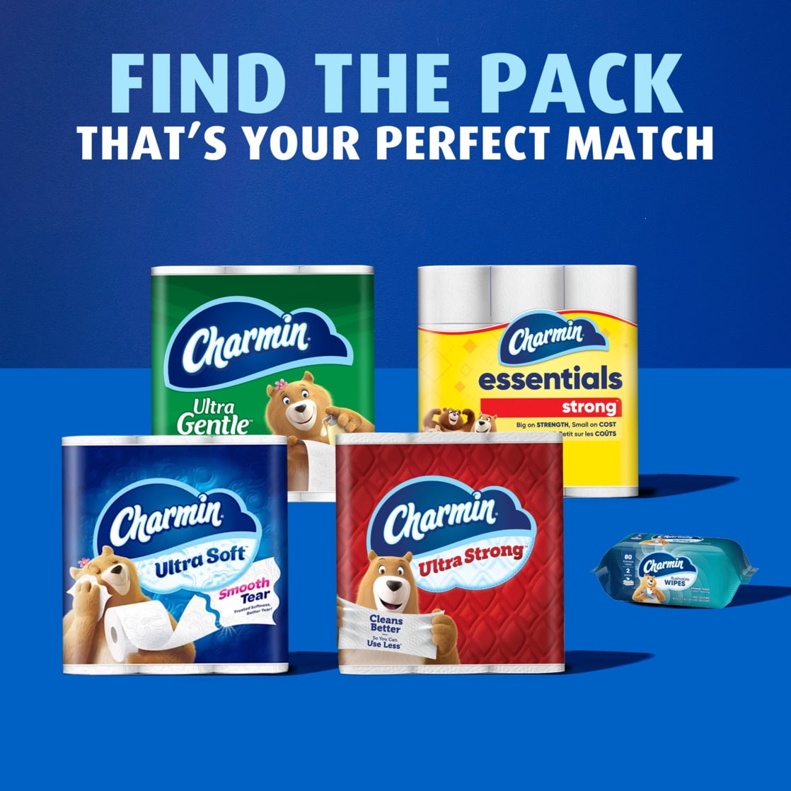 Charmin Ultra Soft Toilet Paper, 6 Mega Rolls, 2-Ply Bath Tissue
