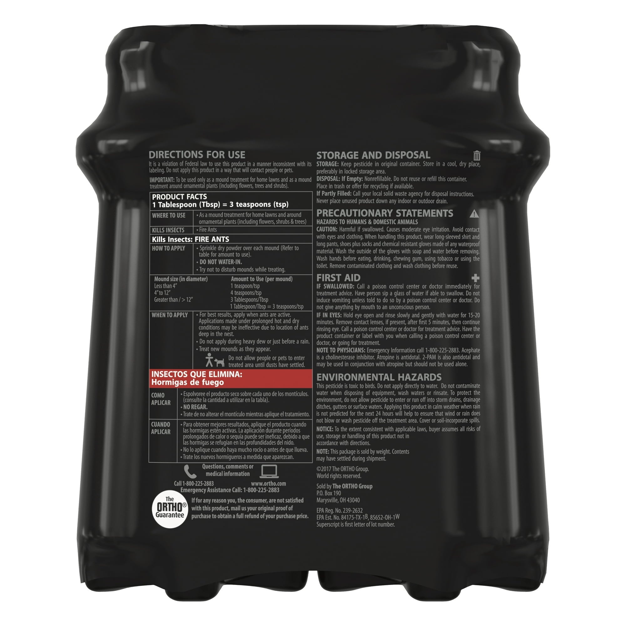 Ortho Orthene Fire Ant Killer1, Kills Queens and Destroys Mounds, 12 oz., 2 -Pack