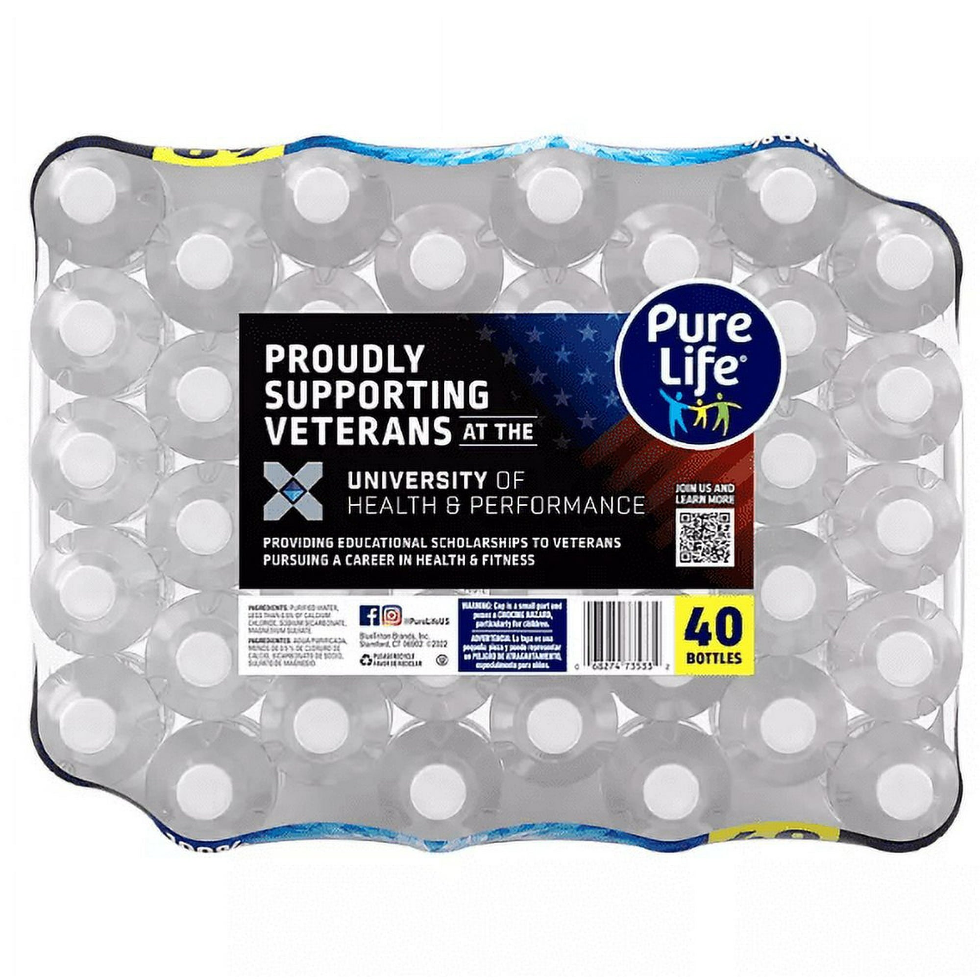 Pure Life Purified Mineral Water 16.9 oz. 40 count