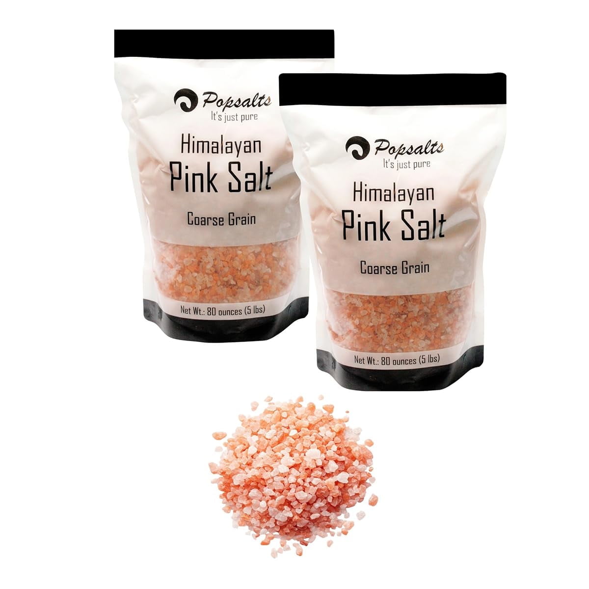 Himalayan Coarse Pink Salt 2-5 Pound Rich in Minerals-Pure & Natural-Great for Cooking-Versatile