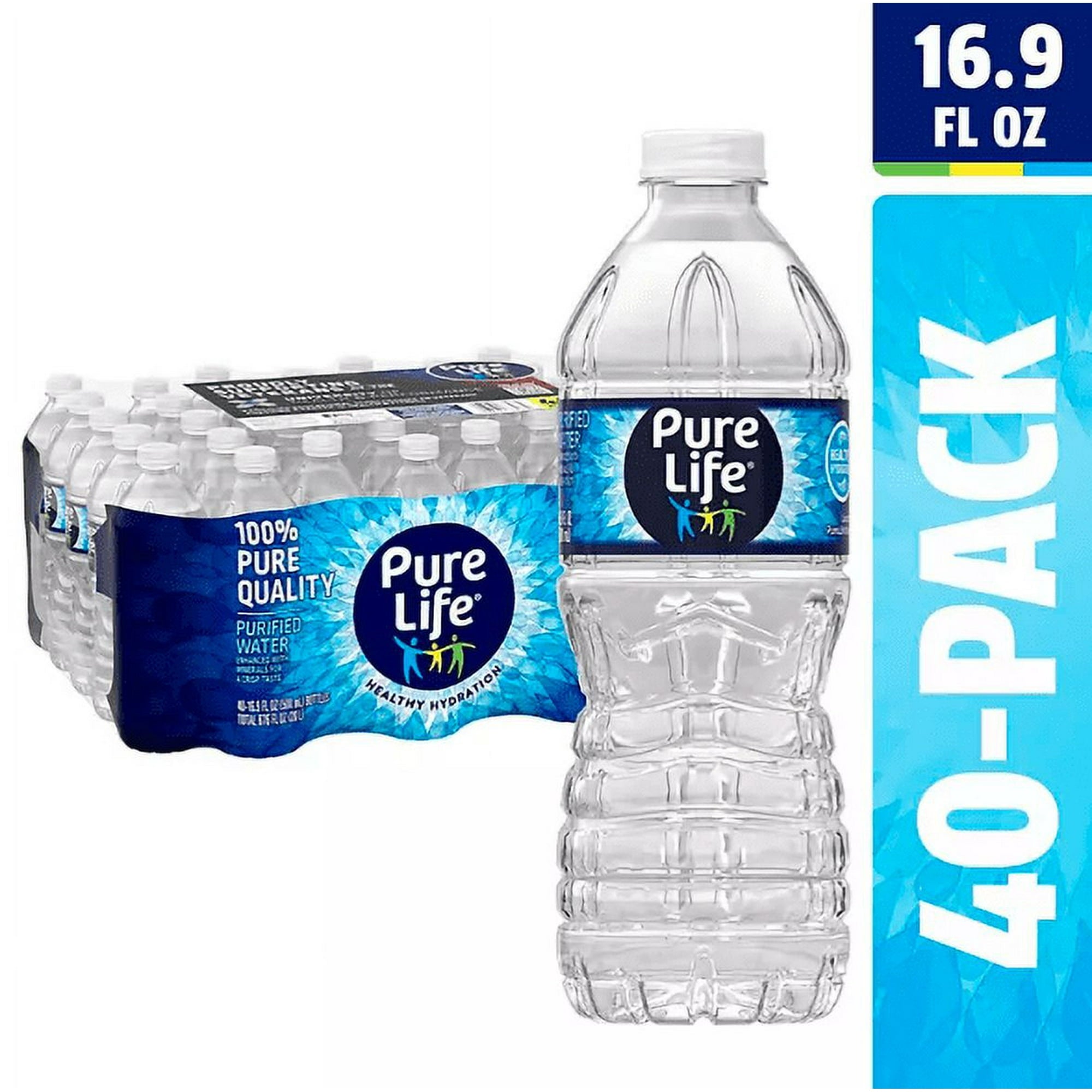 Pure Life Purified Mineral Water 16.9 oz. 40 count