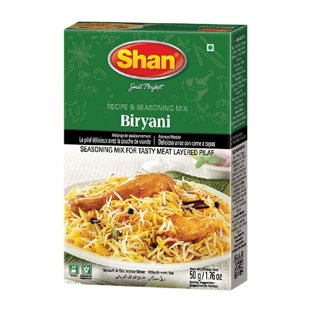 Shan Biryani Masala Recipe Seasoning Mix, 1.76 oz Bag