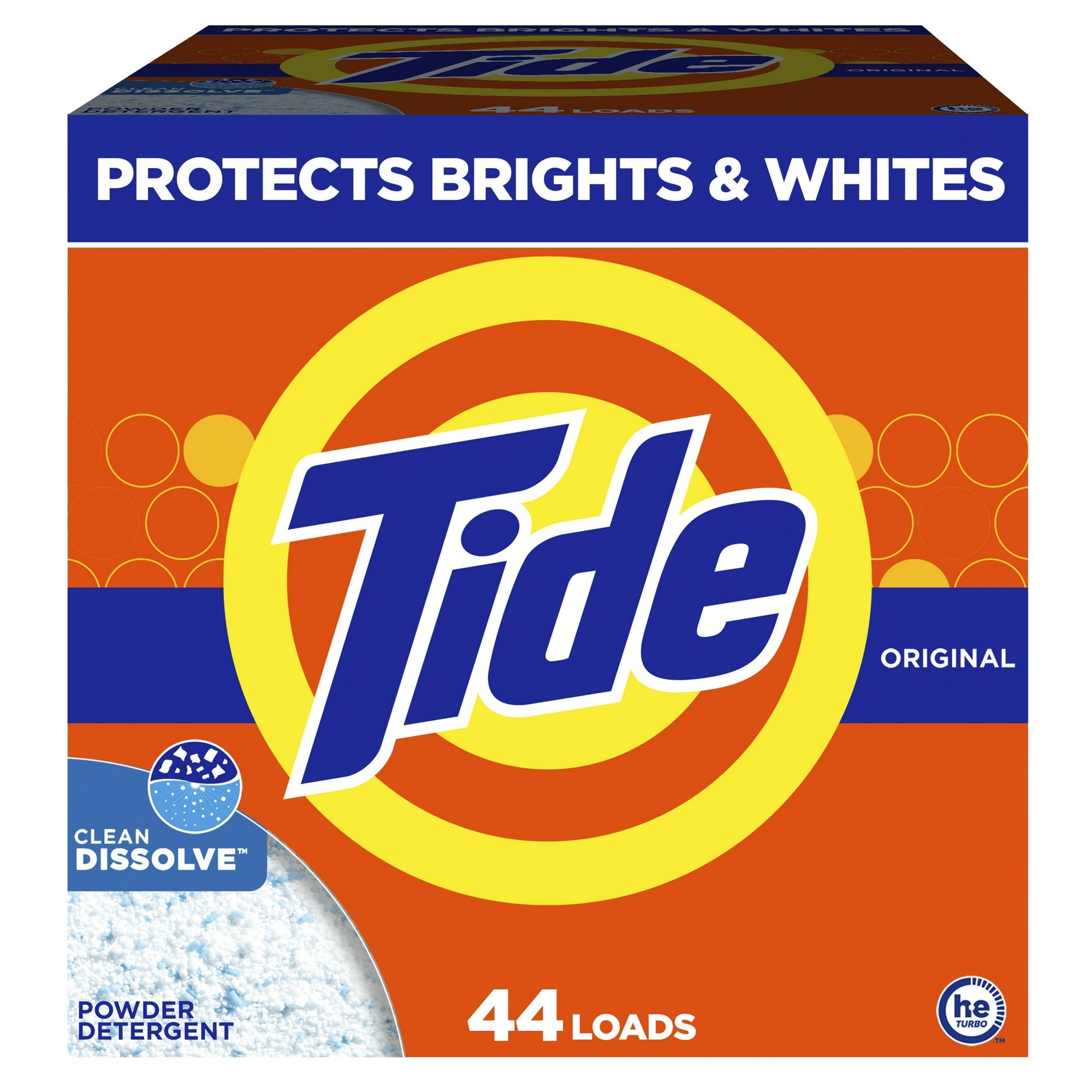 Tide Powder Laundry Detergent, Original Scent, 50 oz, 44 Loads